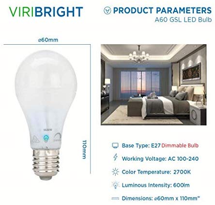 Product Parameters A60 GSL LED Bulb